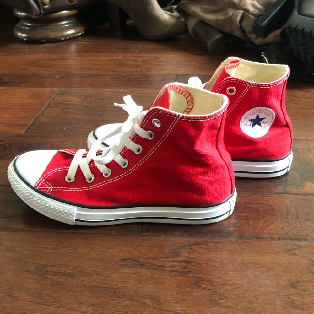 Red Hightop Converses